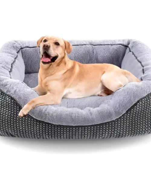 Dog Beds for Dogs Washable, Rectangle Dog Bed. Orthopedic Dog Bed, Warming Soft Calming Sleeping Puppy Bed Durable Pet Bed